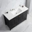 Armoire de salle de bain avec 4 portes et 2 tiroirs, armoire de rangement contemporaine pour salle de bain-30191159
