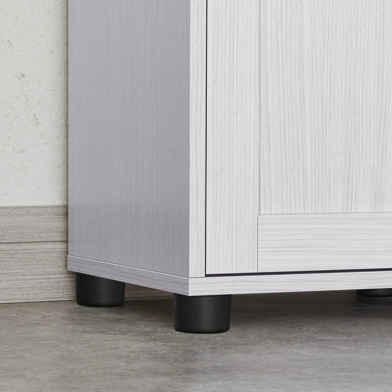 Glass Freestanding Linen Cabinet