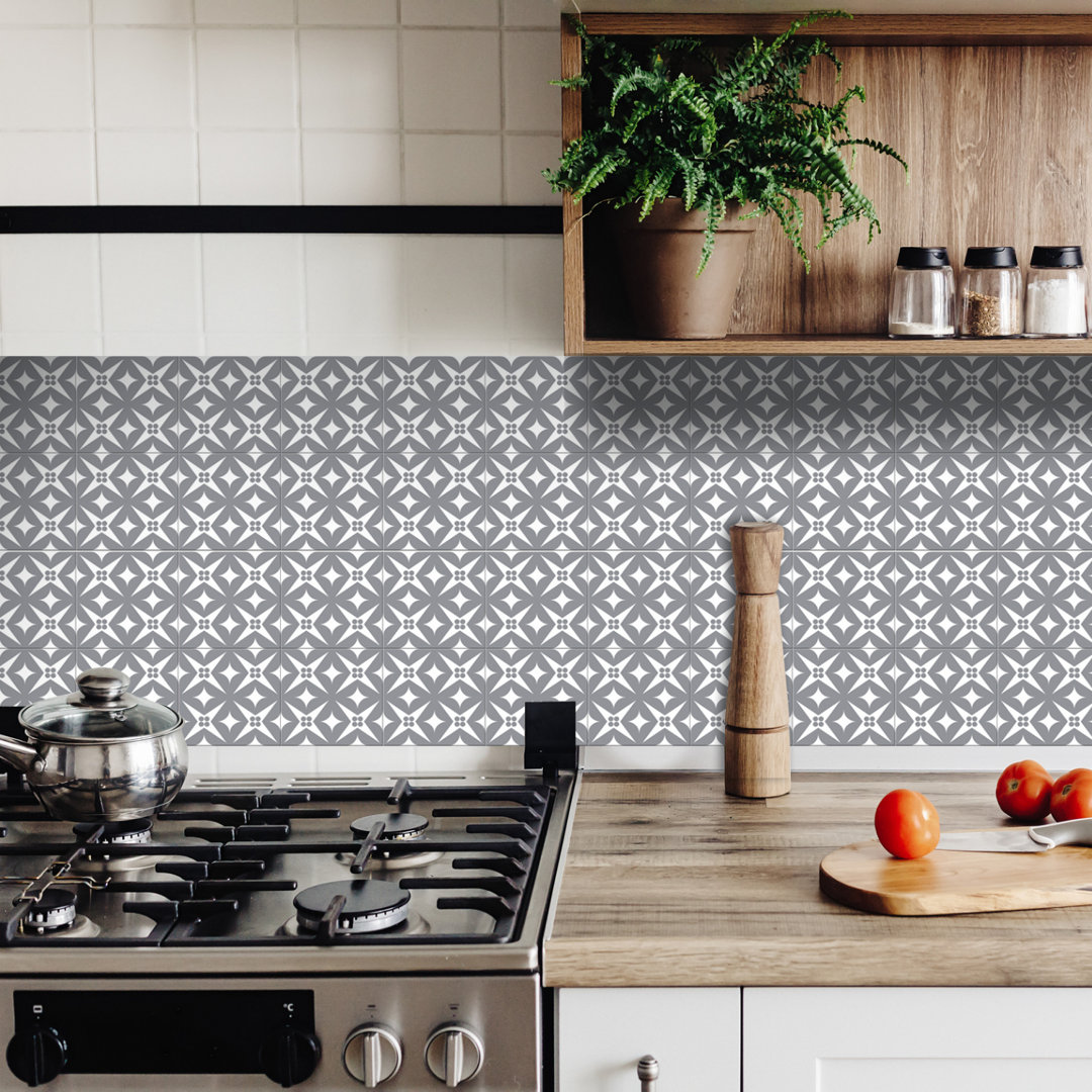 6'' W x 6'' L Vinyl Peel and Stick Mosaic Tile Mi Alma