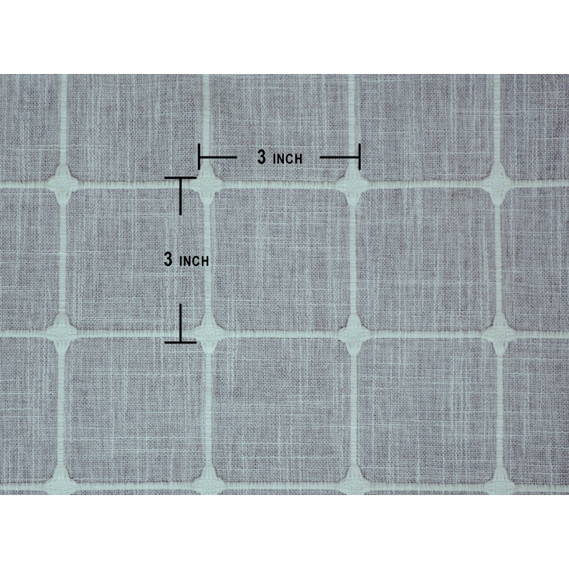 Antonisha Plaid Tailored Window Valance, Light Gray
