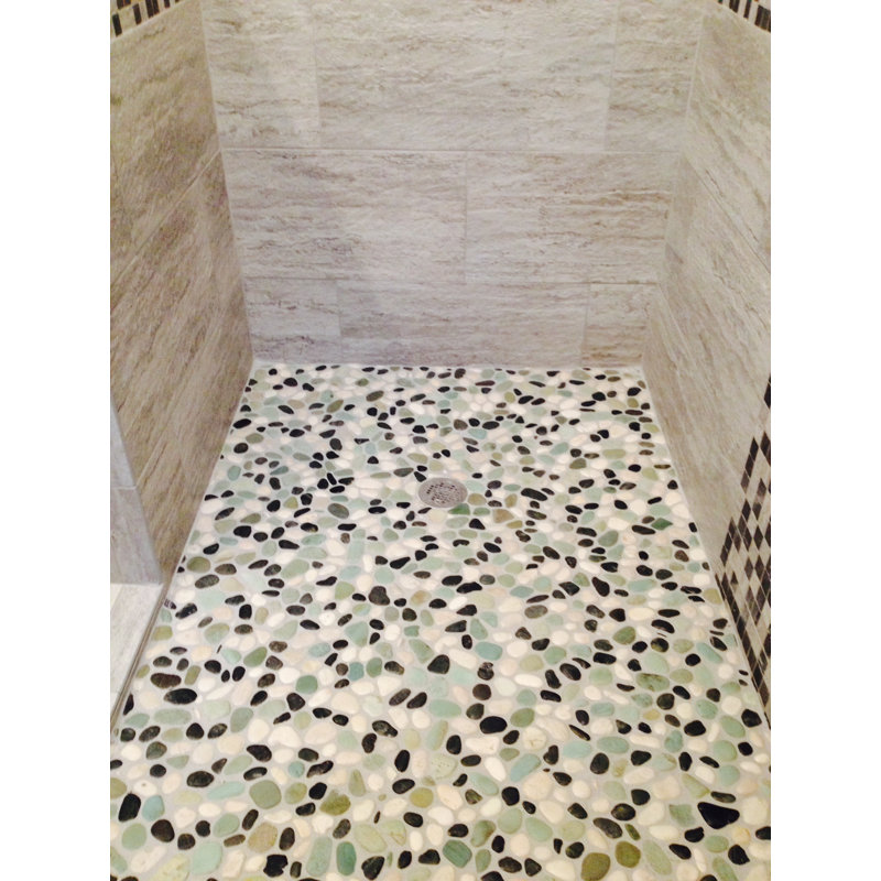 Yukon Random Sized Natural Stone Mosaic Tile Sheet in Turtle Matte Finish - 1 Sq. Ft.