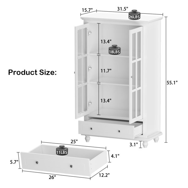 Canora Grey Emmagene China Cabinet & Reviews | Wayfair