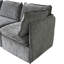 Canapé modulaire modulaire 9 pièces Advait, combinaison libre avec structure en fer léger et repose-pieds Advait-46984693