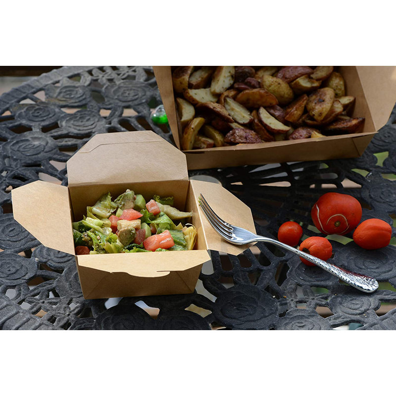 26 oz boîtes à emporter brunes