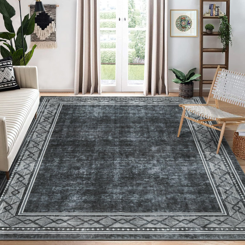 Border Kitchen Rugs Washable Runners Rugs