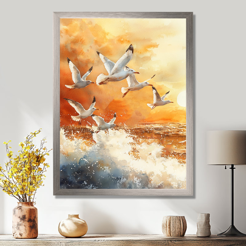 Aylsworth - animaux, art mural, H 32 po x l 24 po, Reproduction encadrée d'une seule photo, Argent argent