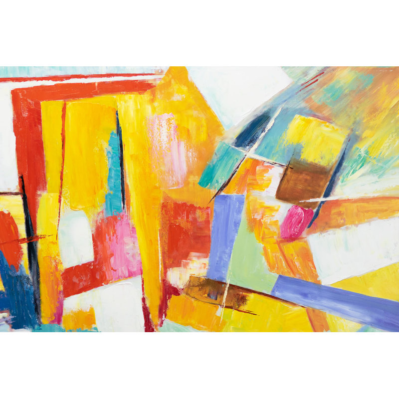 Colorful Illusion Hand Painted Acrylic Painting
