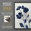 Impression encadrée Indigo Bloom I-Premium - prête à être accrochée - aucun clou requis - aucun clou requis-108002360-108002368