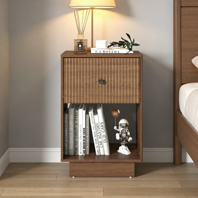 40cm W Manufactured Wood Bedside Table