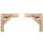 Suresh 2 Piece Triangle Cedar Solid Wood Bracket Shelf