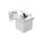Chrome poli/blanc