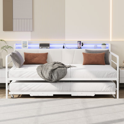 Multifunctional Single Daybed - Sturdy Metal Frame