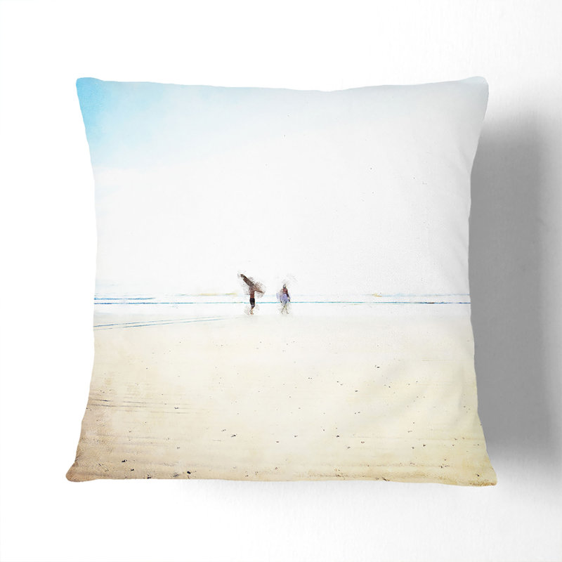 Heading to the Surf Cushion with Filling, 55cm H x 55cm W x 20cm D