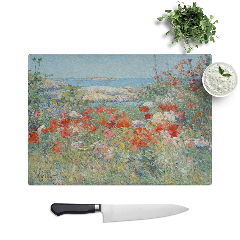Celia Thaxters Garden by Childe Hassam Chopping Board, 0.4cm H x 28.5cm W x 39cm L