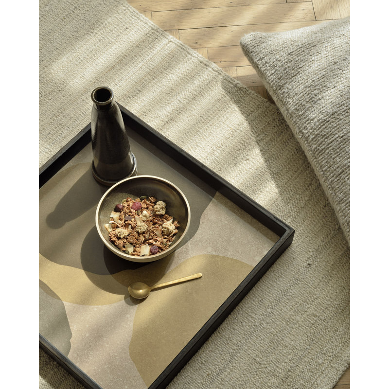 Translucent Silhouettes Glass Decorative Tray