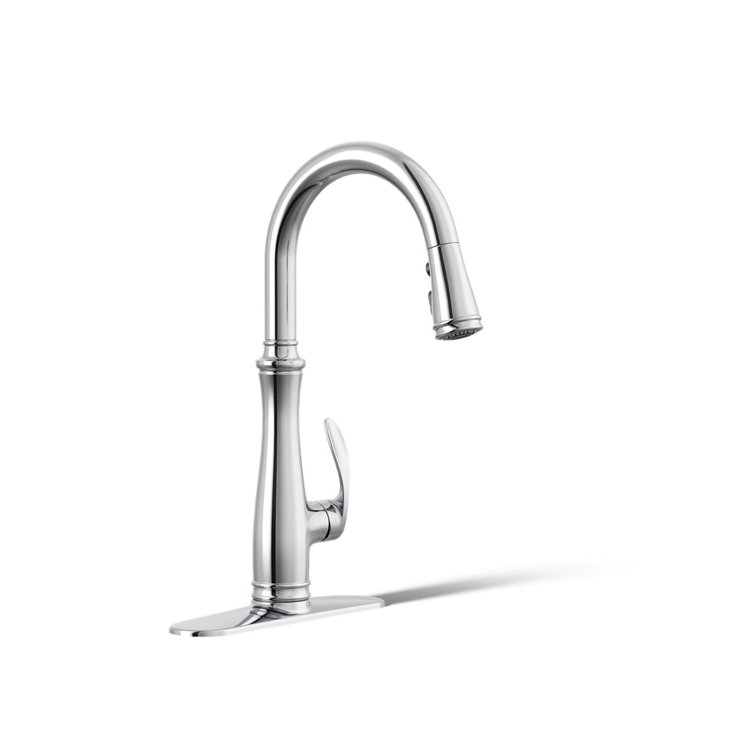 Bellera™ Pull Down Single Handle Kitchen Faucet with Handle and Supply Lines