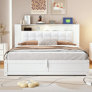 Vegan Leather Platform Bed