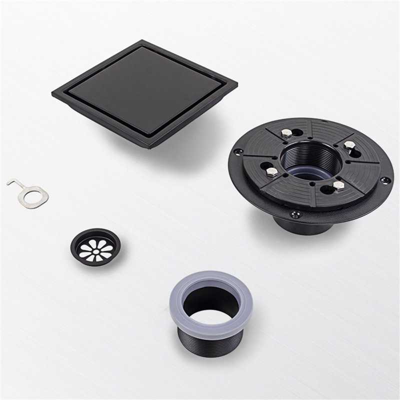 6'' W Tile-In, Matte Black