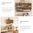 55.12" Modern Minimalist Light Wood Color Shelf with Hanging Rod-126597329