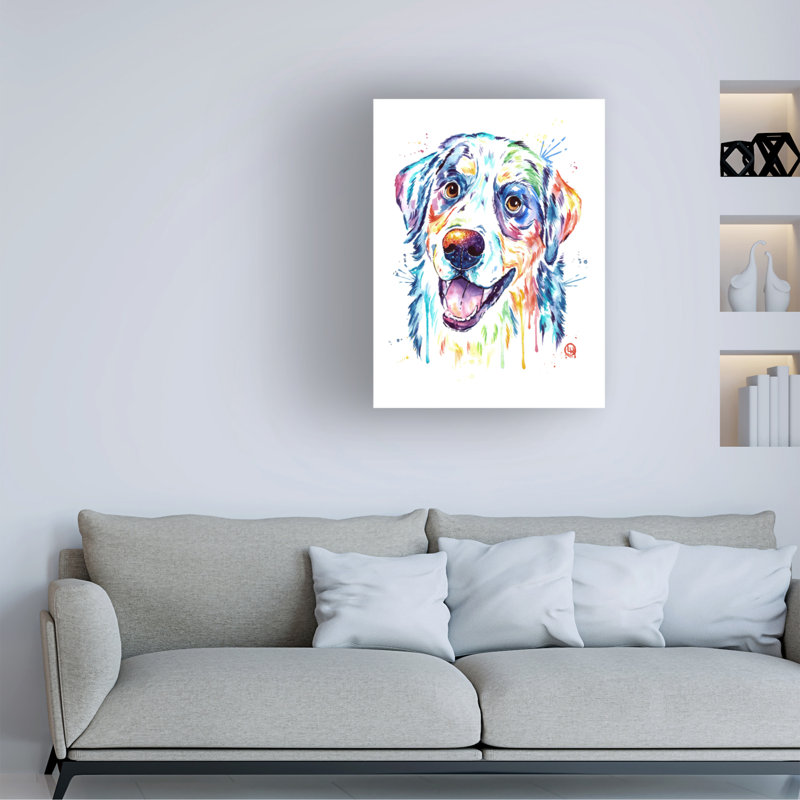 Lisa Whitehouse, bouvier bernois, art sur toile, H 19 po x l 14 po