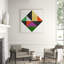Angular Pattern 1' Framed Graphic Art Print on Canvas
