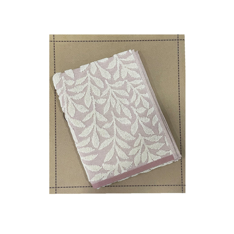 Simple serviette Chestirad, Rose / blanc