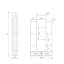 Bibliothèque à 3 niveaux avec tablettes ouvertes et 2 tiroirs H 67 "x l 33,5"-134749505