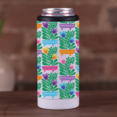 Mod Flower Pot Pattern 12 oz. Beverage Sleeve