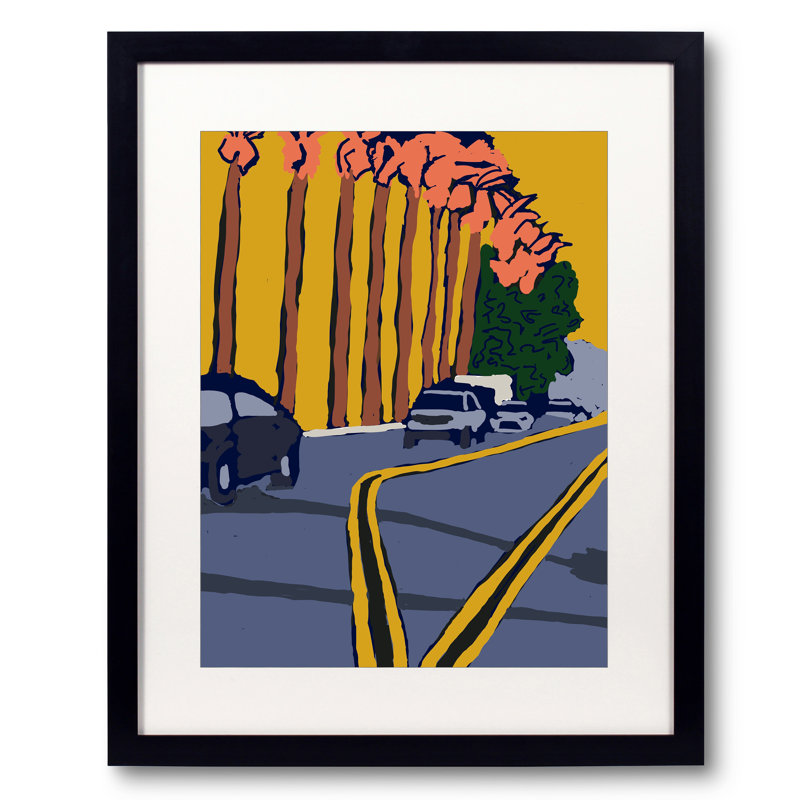 Sunset Palms Print by Deborah Blum, 32" H x 24" W