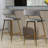 Two Pieces Bar Stools With Chromed Base And Footrest-763910814