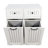 Laundry Cabinet ,With 2 Removable Laundry Basket  And 2 Drawers, Sideboard