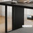 Black Rectangular Solid Wood desk-628449767