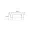 Table basse moderne et simple en bois massif