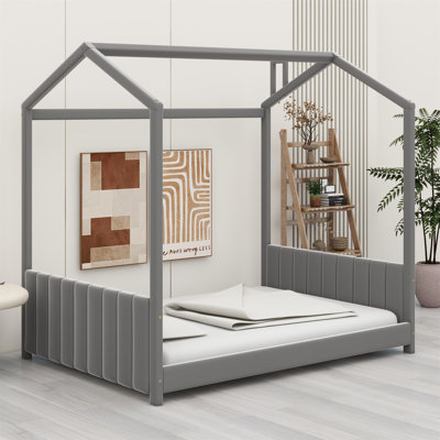 House Bed Wood Bed