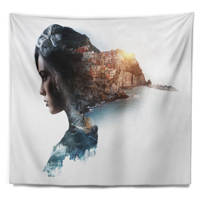 Polyester Tapestry, 78" H x 92" W