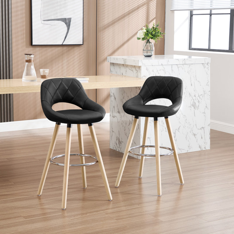 Thierry 68cm Bar Stool, Black, 2