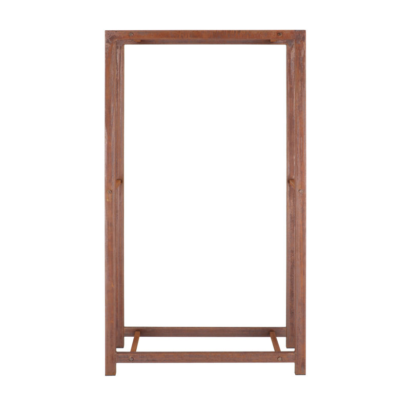 Porte-bûches en acier, Rouille