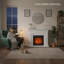 Electric Fireplace Insert, 3D Flame Effect with Realistic Log Bed, 1800W Heater, Adjustable Thermostat, Remote Control with Weekly Timer-1179614067