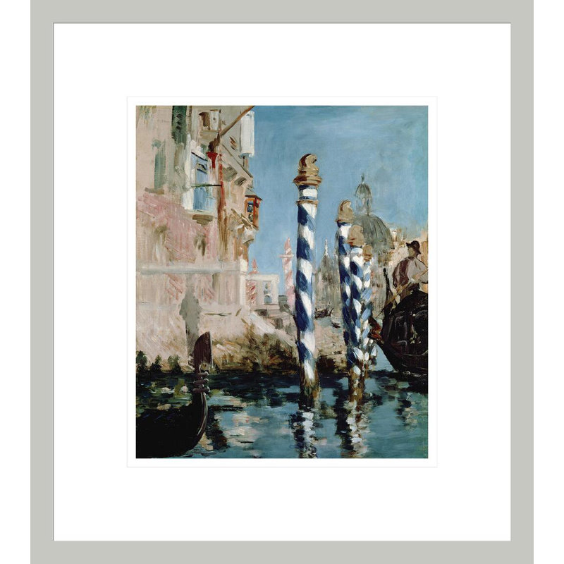 «Grand Canal Venice» par Estampe numérique encadrée, 15.42" H x 13.75" W