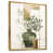 Toile avec cadre flottant or