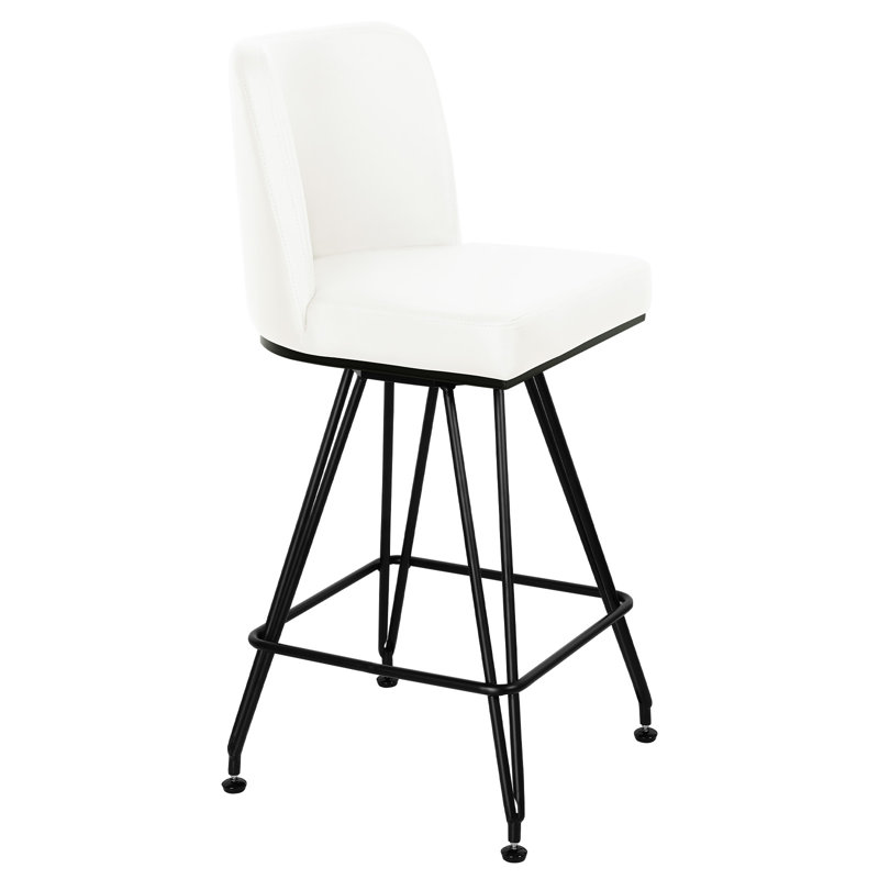 Tabouret de comptoir Meliton 26, Blanc, 1
