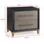 Table de chevet 2 tiroirs 1pc