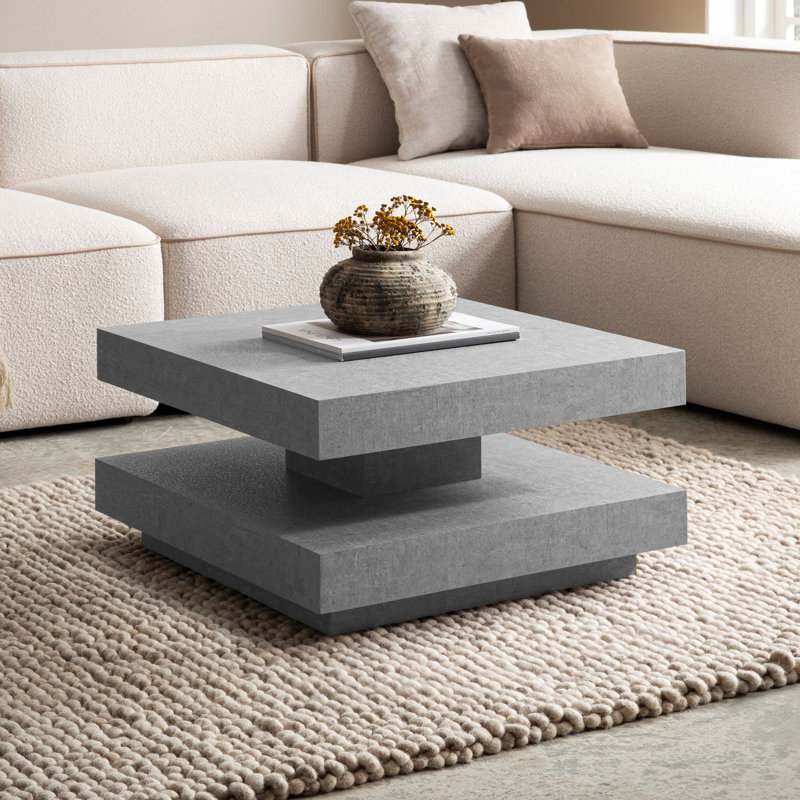 Coffee Table with Storage, Grey
