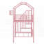Lit mezzanine simple en métal avec toit et amp; Boîte de rangement - Aucun sommier nécessaire, robuste et robuste Robuste