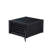 14-piece Modern Dining Table Set a Rectangular Xtenczar Dining Table with a coffee Table and 12 Black Linen Fabric Stackable Chair, Wire Brushed Black Finish.-124569961-124569962-124569967