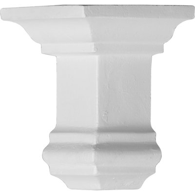 4'' H x 4'' W x 2.25'' D Urethane Crown Moulding Outside Corner