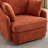 40.53" W Upholstered Swivel Accent Armchair With Storage Ottoman-1273000530