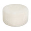 Corduroy Round In Beige - 30.08 W, D, 16.34 H, Construction, Versatile As Side Table Or Decor With Upholstery X 16.34, Dense Foam, Piece-130761174