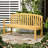 2 Natural Wood Bench For Outdoor - 56" Patio Garden With And Armrest Porch, Poolside, Balcony