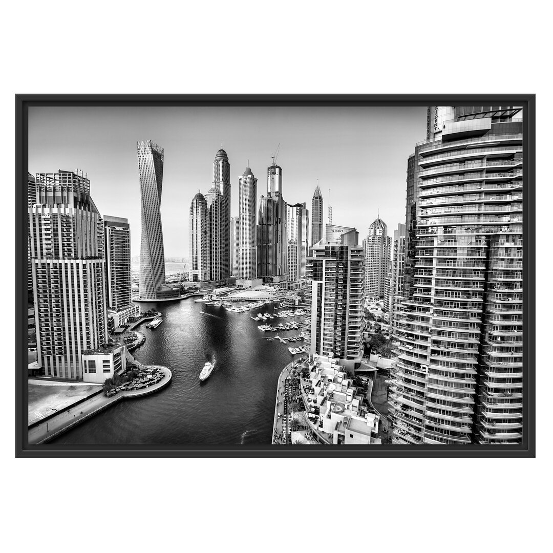 Gerahmtes Wandbild Dubai Metropole